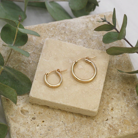 Gold Fill Everyday Hoops