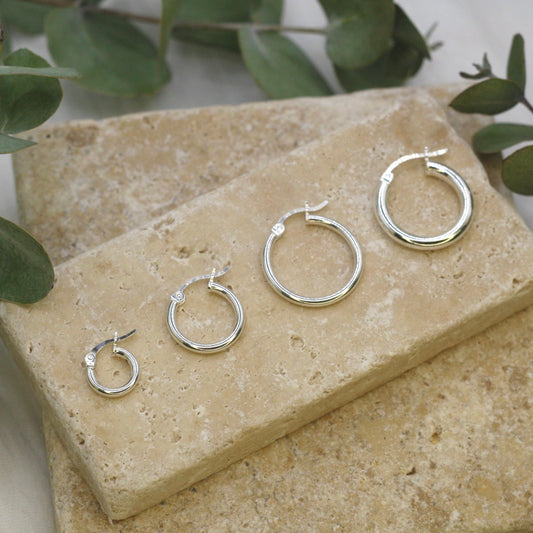 Aros de plata para uso diario 