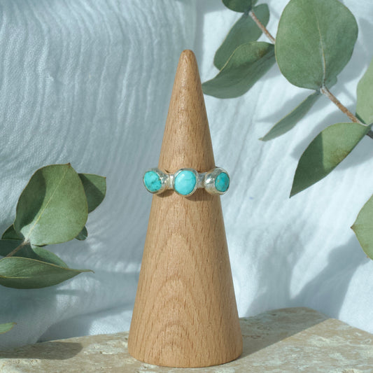 Triple Turquoise Ring - 5.75