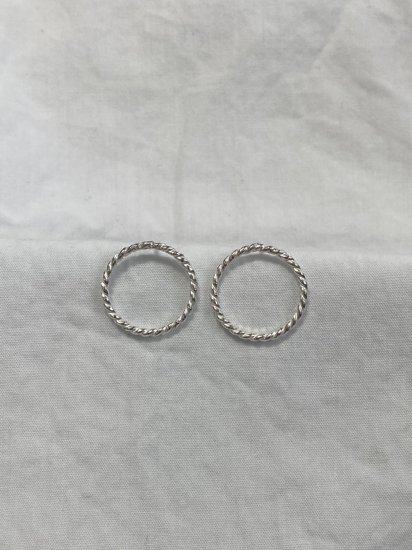 Twisted Circle Earrings