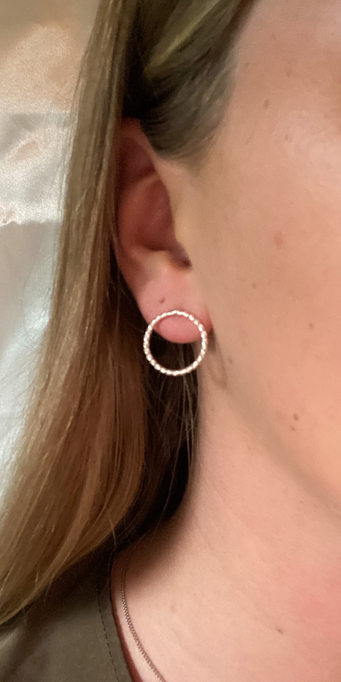 Twisted Circle Earrings