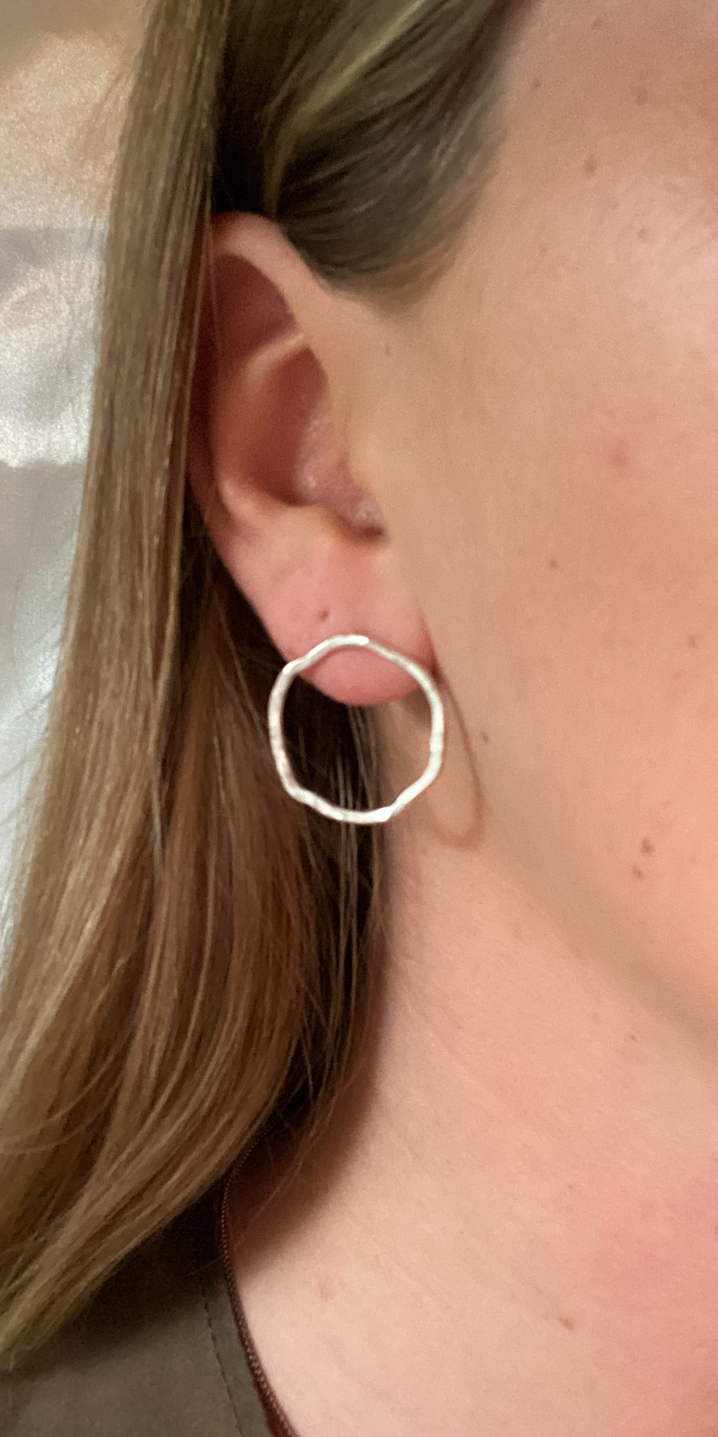 Organic Circle Earrings