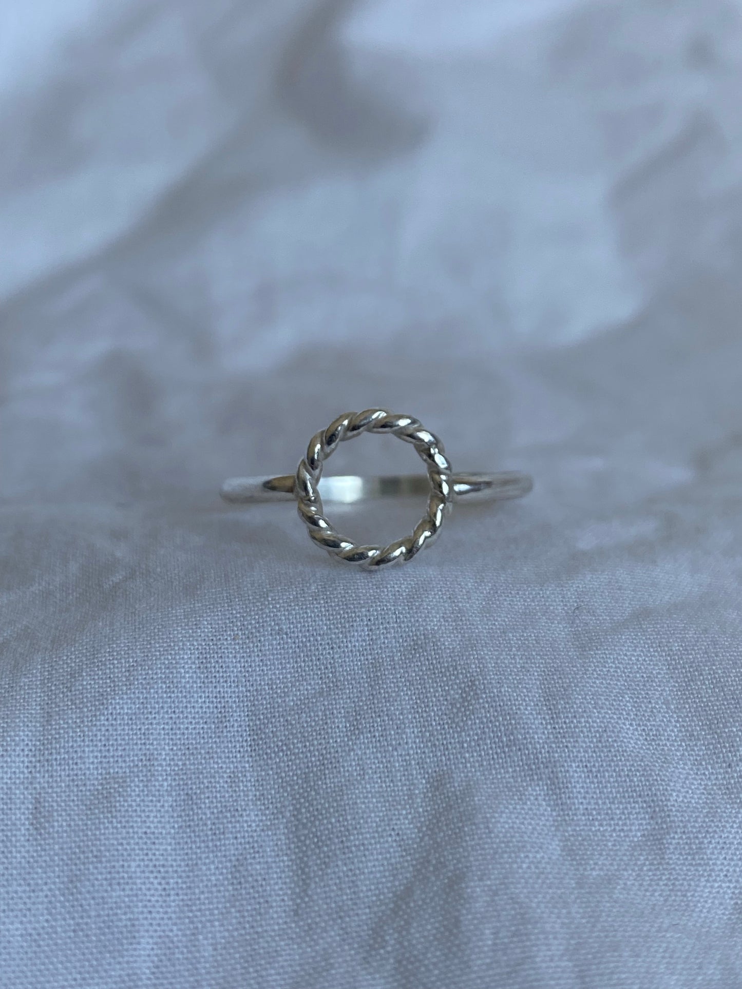 Twisted Halo Ring